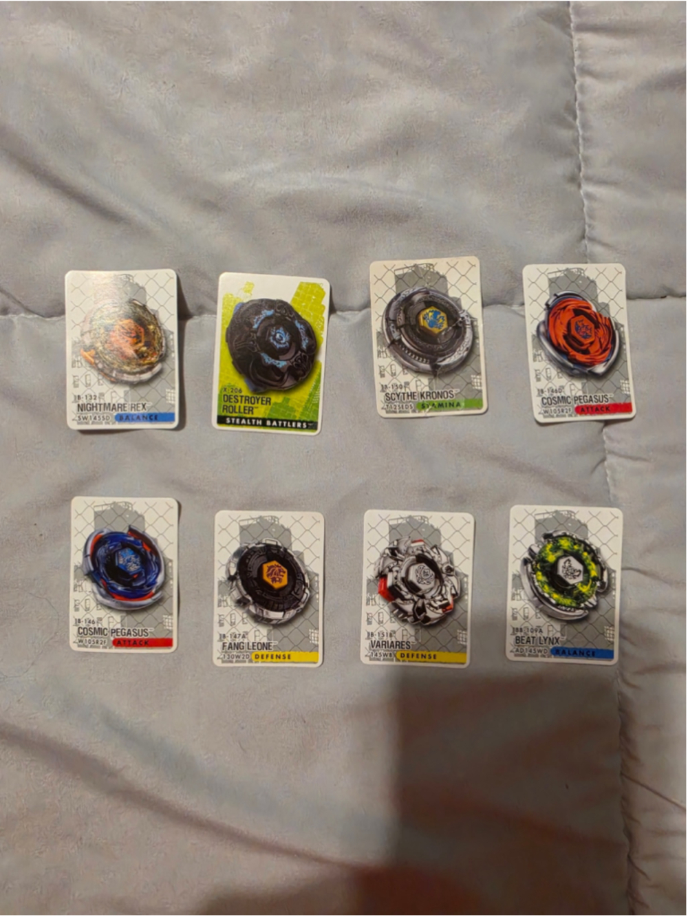 Beyblade Metal Fury Hasbro Battle Cards Lot of 8 Vintage 2011 2012 Collectibles